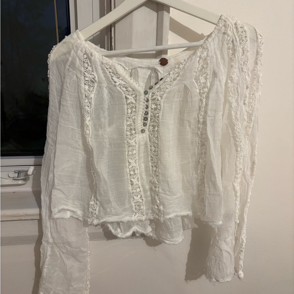 Free People white blouse